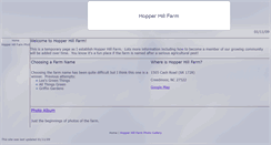 Desktop Screenshot of hopperhillfarm.com