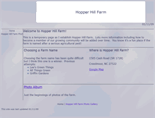 Tablet Screenshot of hopperhillfarm.com